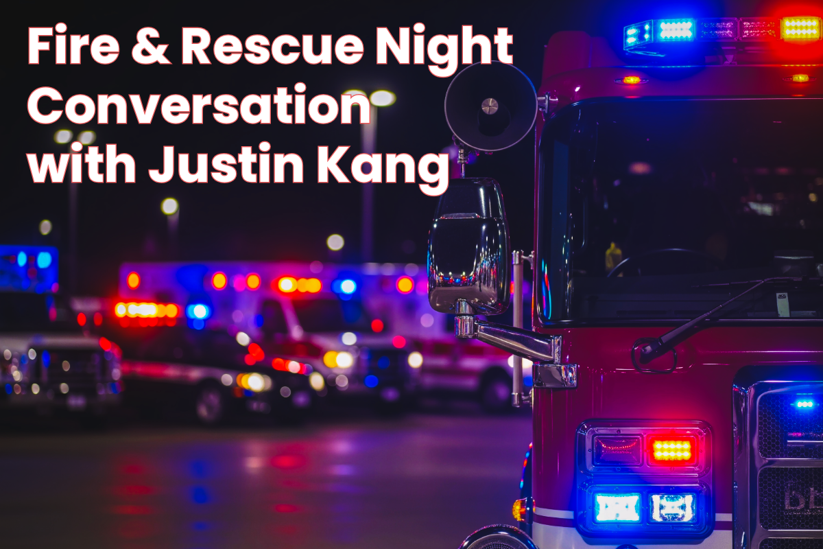 Fire & Rescue Night Success With Justin Kang Of The Anaheim Ducks!